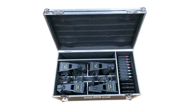 Wallwash 300W Akku Ip65 4er Case 24 × 15 W RGBWA+UV | Outdoor IP65 | Funk-DMX