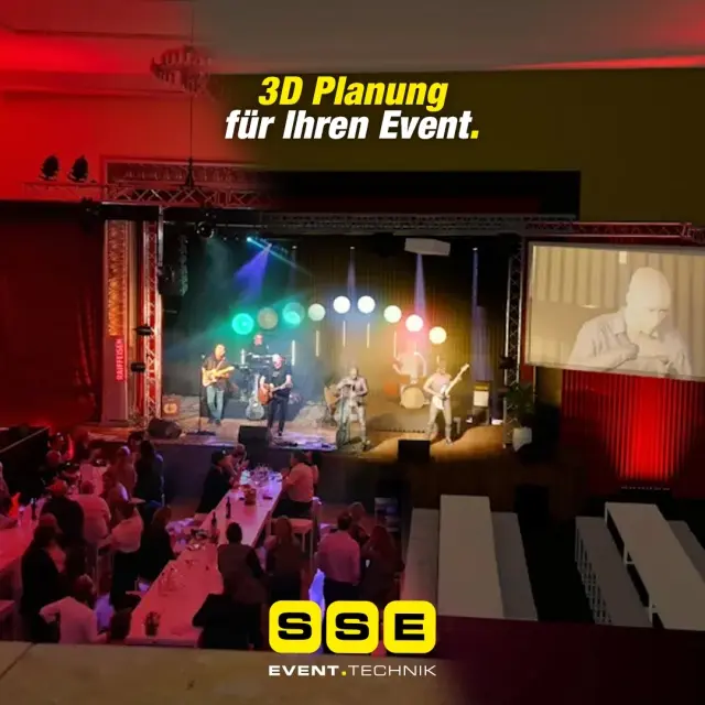Perfekte Eventplanung mit 3D-Visualisierung: So wird Ihr Event zum Erfolg - Die Planung eines Events ist komplex und erfordert viel Liebe zum Detail. Bei SSE Eventtechnik setzen wir auf modernste 3D-Planung, um Ihnen ein mageschneidertes Eventerlebnis zu bieten.