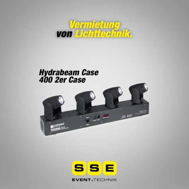 Vermietung Lichttechnik vom Profi - SSE Eventtechnik in Möhlin bietet Ihnen eine riesige Auswahl an hochwertiger Lichttechnik für Ihr Event.